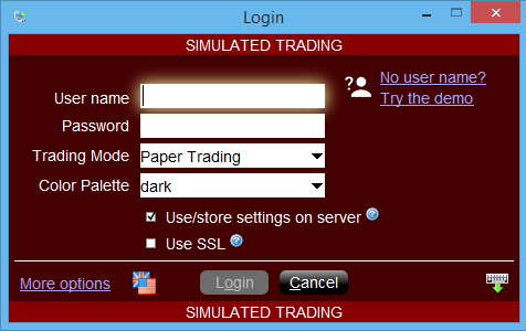  download and install IB software (TWS or Trade Workstation)